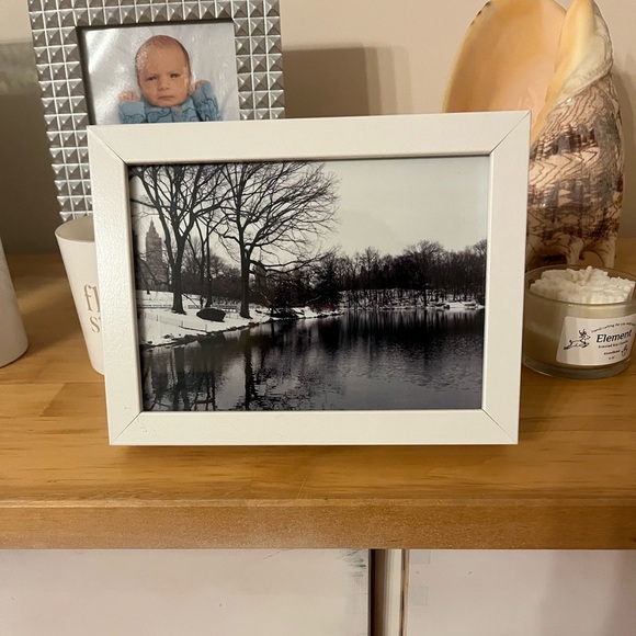 Low Start B&W photo by Me at Central Park in IKEA wood Frame - Picture 2 of 7